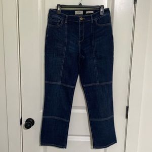 LOGO Lori Goldstein straight leg blue jeans Size 10